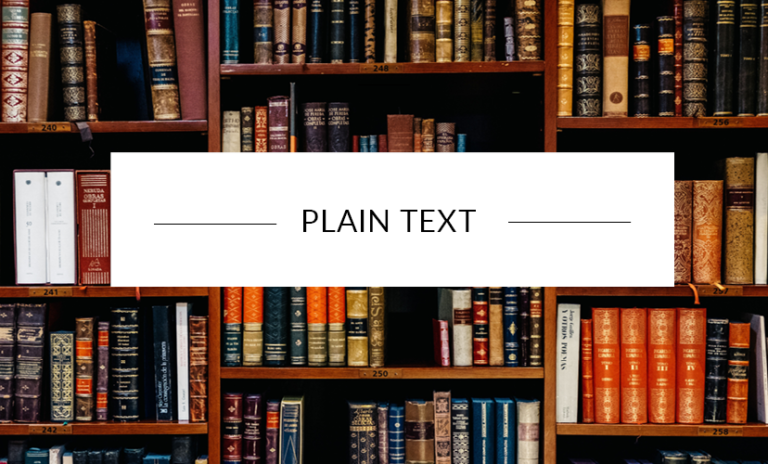 Plain text
