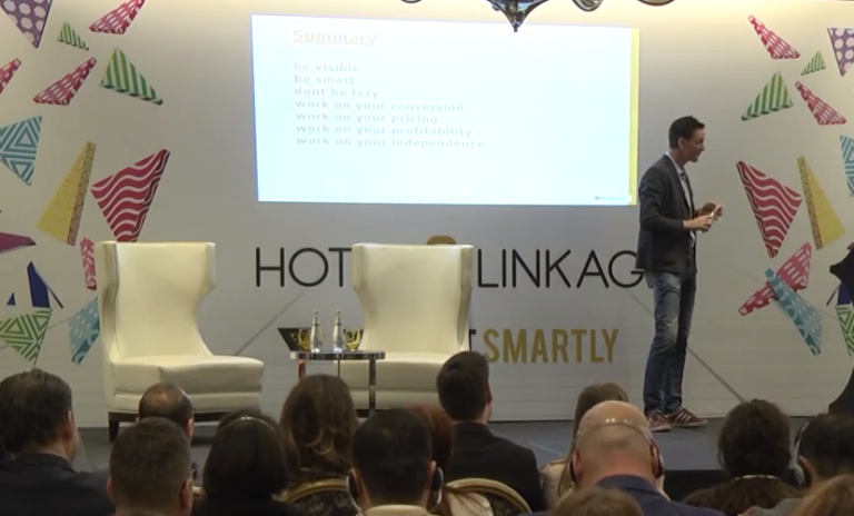 Ulli Kastner at the Hotel Linkage Summit